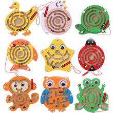 Load image into Gallery viewer, Baby Wooden Toys Maze Game toy Monterey Shuttle Early Learning Magnetic Puzzle Snail Monkey Labyrinth For Baby toys 0-12months