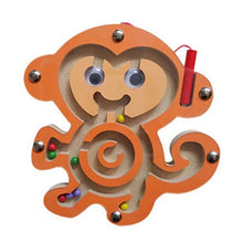 Load image into Gallery viewer, Baby Wooden Toys Maze Game toy Monterey Shuttle Early Learning Magnetic Puzzle Snail Monkey Labyrinth For Baby toys 0-12months