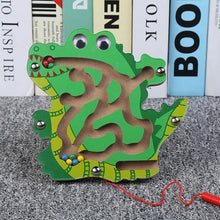 Load image into Gallery viewer, Baby Wooden Toys Maze Game toy Monterey Shuttle Early Learning Magnetic Puzzle Snail Monkey Labyrinth For Baby toys 0-12months